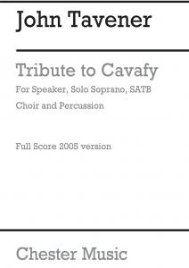 John Tavener: Tribute To Cavafy (Score)