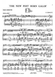 Barsotti, R The New Post Horn Galop Orch Pf Sc/Pts