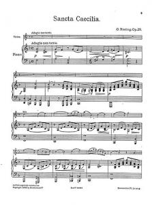 Oskar Rieding: Sancta Caecilia Op.29