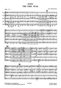 Peter Maxwell Davies: March On The Pole Star (Score)