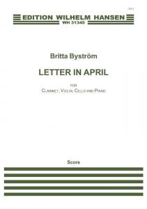 Britta Byström: Letter In April (Score)