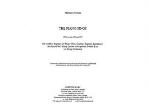 Nyman: The Piano Sings (Score)