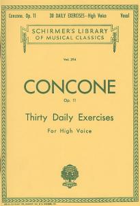 Giuseppe Concone: Thirty Daily Exercises Op.11 For High Voice