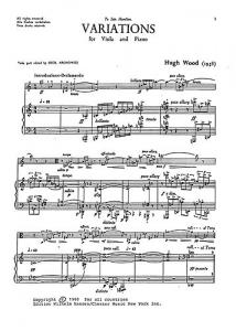 Hugh Wood: Variations Op. 1