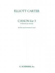 Elliott Carter: Canon For Three Equal Instruments 'In Memoriam Igor Stravinsky'
