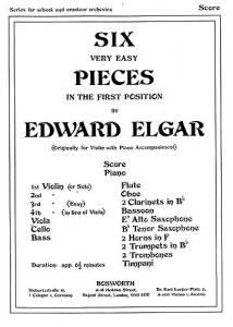 Edward Elgar: Six Very Easy Pieces Op.22 (Score/Parts)