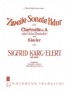 Karg-elert, S: Sonata B Major Op 139b