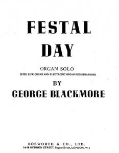 George Blackmore: Festal Day