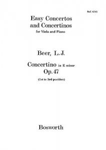 Leopold J. Beer: Concertino In E Minor Op.47 (Viola/Piano)