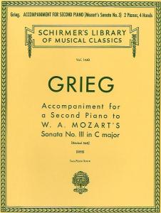 Edvard Grieg: Accompaniment For Second Piano To Mozart Sonata K.545