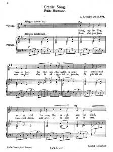 Anton Arensky: Cradle Song Op.59 No.5