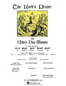 Albert Hay Malotte: The Lord's Prayer - Medium Low Voice