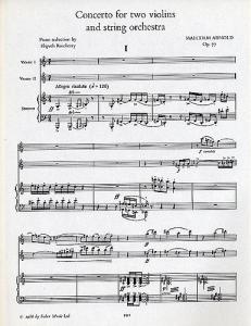 Malcolm Arnold: Concerto For Two Violins (Study Score)