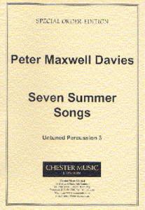 Peter Maxwell Davies: Seven Summer Songs Untuned Percussion Part 3