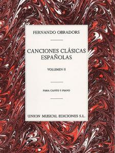 Obradors Canciones Clasicas Espanolas Vol.2 Vce/pf