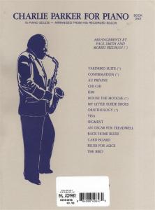 Charlie Parker For Piano - Book 1