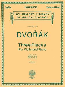 Antonin Dvorak: Three Pieces For Violin And Piano