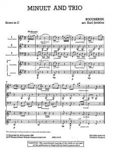 Mixed Bag No.19: Luigi Boccherini - Minuet And Trio (Score/Parts)