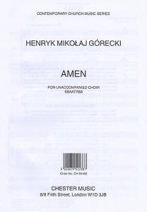 Henryk Mikolaj Gorecki: Amen (SSAATTBB)