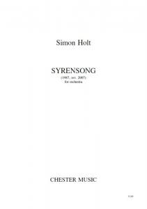 Simon Holt: Syrensong (Study Score)