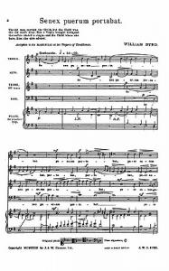 William Byrd: Senex Puerum Portabat (Satb)