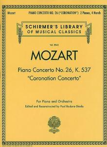 W.A Mozart: Piano Concerto No.26 In D 'Coronation' K.537 (2 Piano Score)