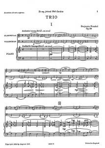 Benjamin Frankel: Trio Op.10 (Score and Parts)