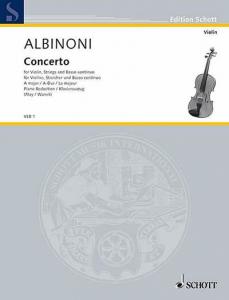 Tomaso Giovanni Albinoni: Concerto A Major (Violin med Pianoreduktion)