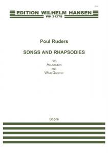 Poul Ruders: Songs and Rhapsodies for Accordion and Wind Quintet (Score)