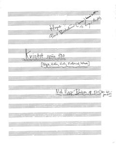 Niels Viggo Bentzon: Kvintet Opus 130 For Violin, Viola, Violoncel, Klaver