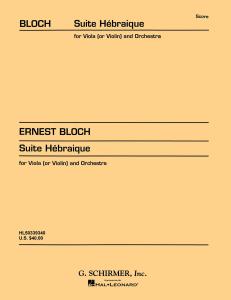 Ernest Bloch: Suite Hebraique For Viola And Orchestra (Study Score)