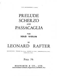 Rafter, L Prelude Scherzo And Passacaglia Vln/Pf