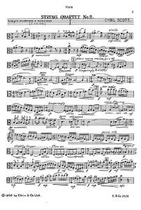 Scott: String Quartet No.2 (Parts)
