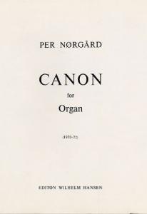 Per Nørgård: Canon For Organ