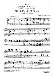 Albert Ketelbey: Cockney Suite No.5 'Bank Holiday' (Performance Score/Parts)