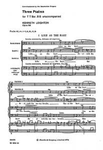 Kenneth Leighton: Three Psalms Op.54
