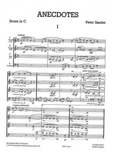 Peter Sander: Anecdotes - Brass Quartet (Just Brass No.47)