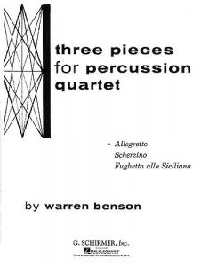 Warren Benson: Allegretto For Percussion Quartet (Three Pieces)