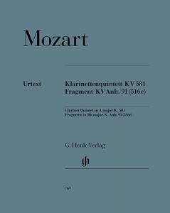 W.A. Mozart: Klarinettenquintett KV.581 Fragment KV.Anh.91