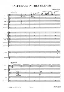 Anthony Payne: Half Heard In The Stillness for Orchestra (Study Score)
