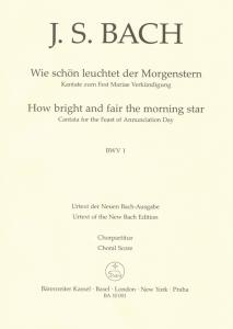 Johann Sebastian Bach: How bright and fair the morning star (SATB)