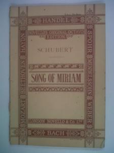 Schubert Song Of Miriam V/S