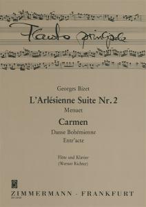 Georges Bizet: Three Pieces From Carmen And L'Arlesienne Suite No.2 (Flute/Piano