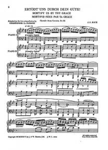 Johann Sebastian Bach: Two Choral Preludes for Two Pianos