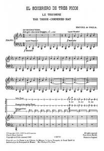 Manuel De Falla: The Three-Cornered Hat (Vocal Score)