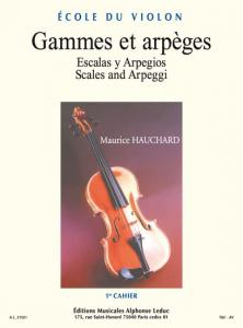Maurice Hauchard: Scales and Arpeggios for Violin