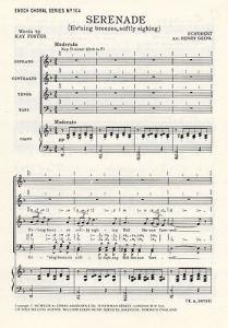 Franz Schubert: Serenade- Ev'ning Breezes, Softly Sighing (SATB/Piano)