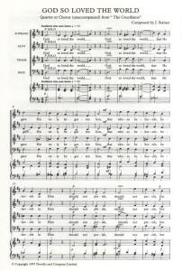 John Stainer: God So Loved The World (SATB- New Edition)