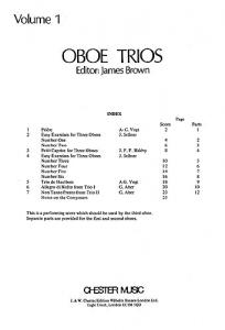 Oboe Trios (Score And Parts)