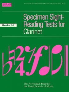 ABRSM Specimen Sight-Reading Tests For Clarinet Grades 6-8